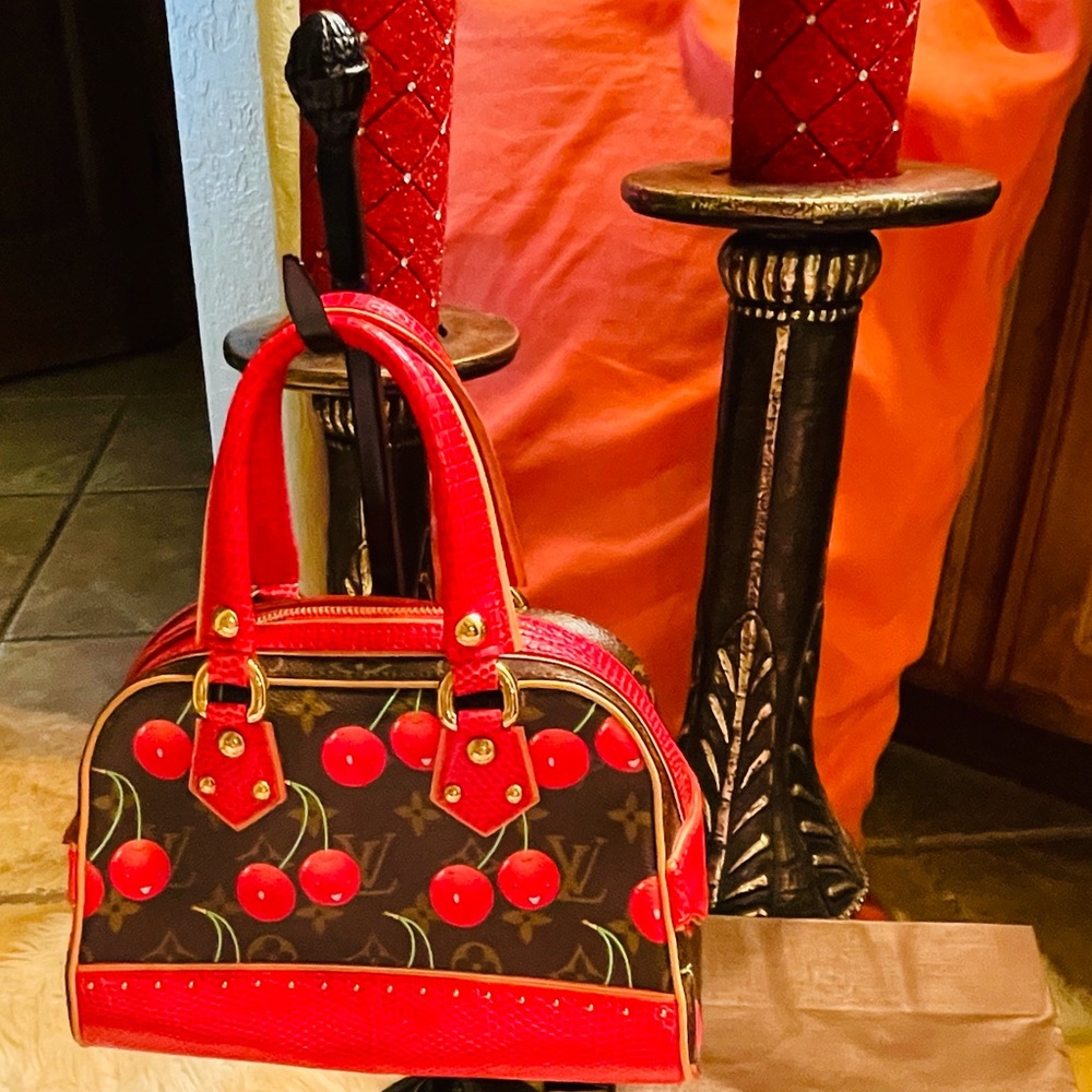 LOUIS VUITTON CERISES CHERRIES DEAUVILLE BAG